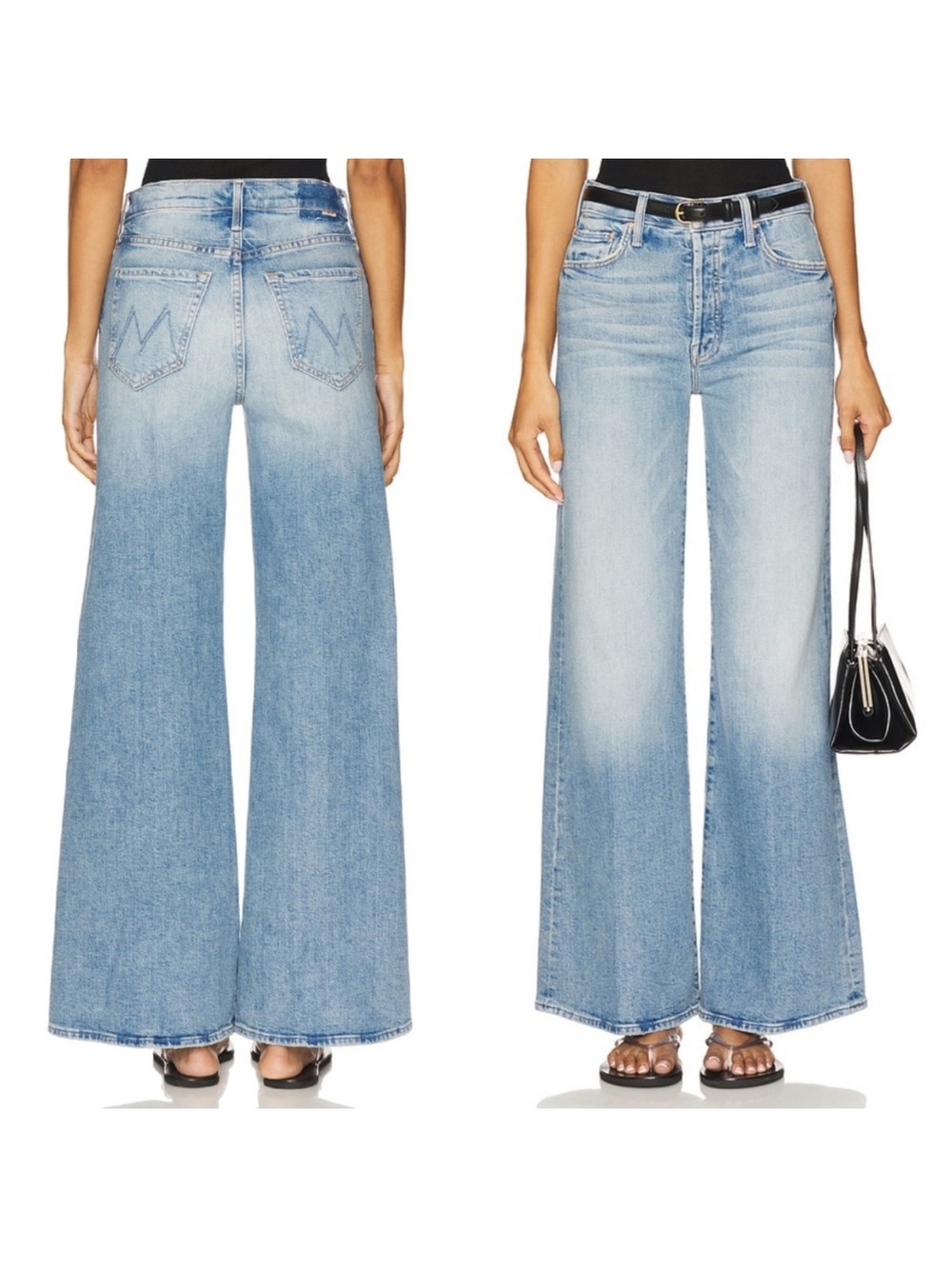 NWOT Mother Denim The Tomcat Roller Jean 26 Petite Lil I Confess Jeans Wide Leg - Picture 1 of 13